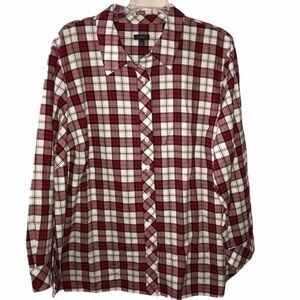 Talbots Button-down Plaid Shirt - Size 3XP
